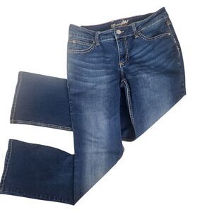 Wrangler Retro Mae Bootcut Jeans 9/10X32 Western Cowgirl Side Seam Embroidery HT